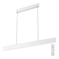 Top Light - Светодиодная подвесная люстра с регулированием яркости LINE LED/30W/230V белый + дистанционное управление