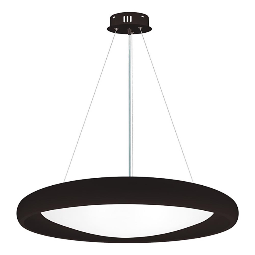Top Light - Светодиодная подвесная люстра с регулированием яркости SALERNO LED/60W/230V 3000-6500K диаметр 60 см черный + дистанционное управление