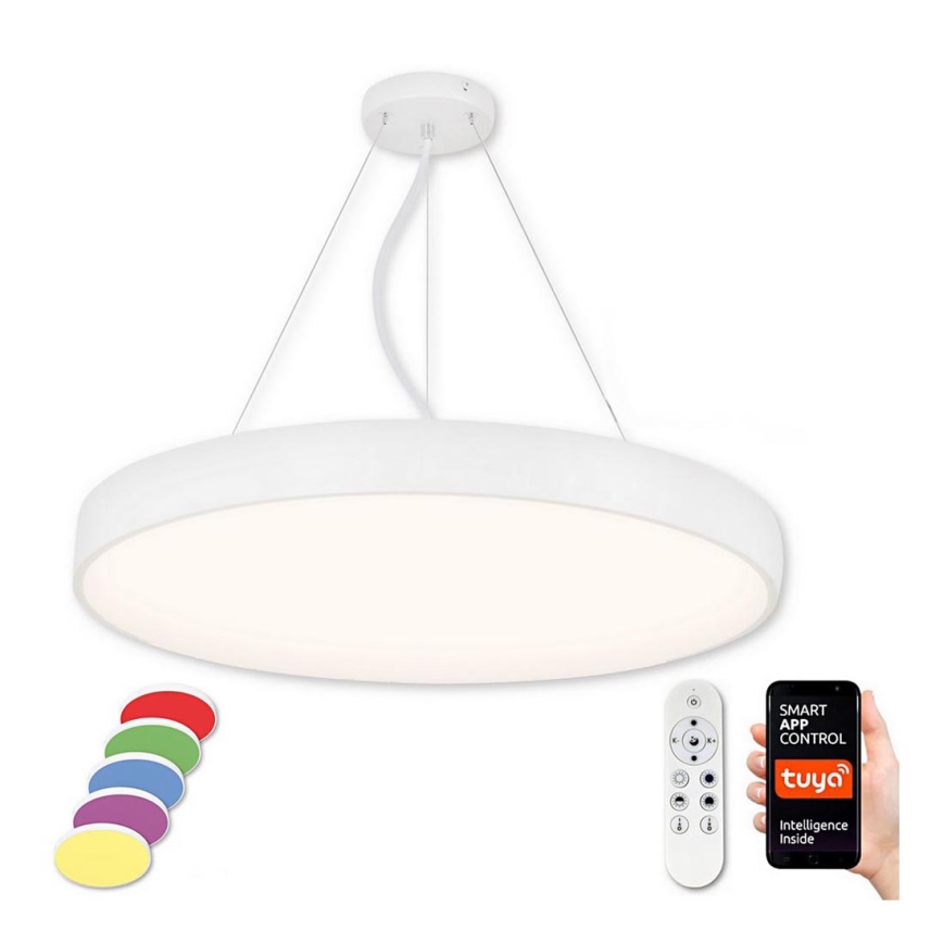 Top Light - Светодиодная подвесная RGB-люстра с регулированием яркости METAL LED/60W/230V Wi-Fi Tuya белый + дистанционное управление