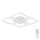 Top Light - Светодиодная припотолочная люстра с регулированием яркости RIVIERA 4xLED/16,25W/230V угловой белый + дистанционное управление