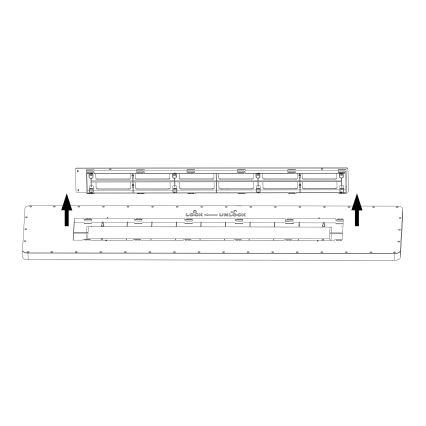 Top Light - Светодиодная припотолочная панель с регулированием яркости REVIT LED/70W/230V 3000-6500K 120x30 см белый + дистанционное управление