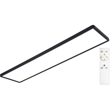 Top Light - Светодиодная припотолочная панель с регулированием яркости REVIT LED/70W/230V 3000-6500K 120x30 см черный + дистанционное управление
