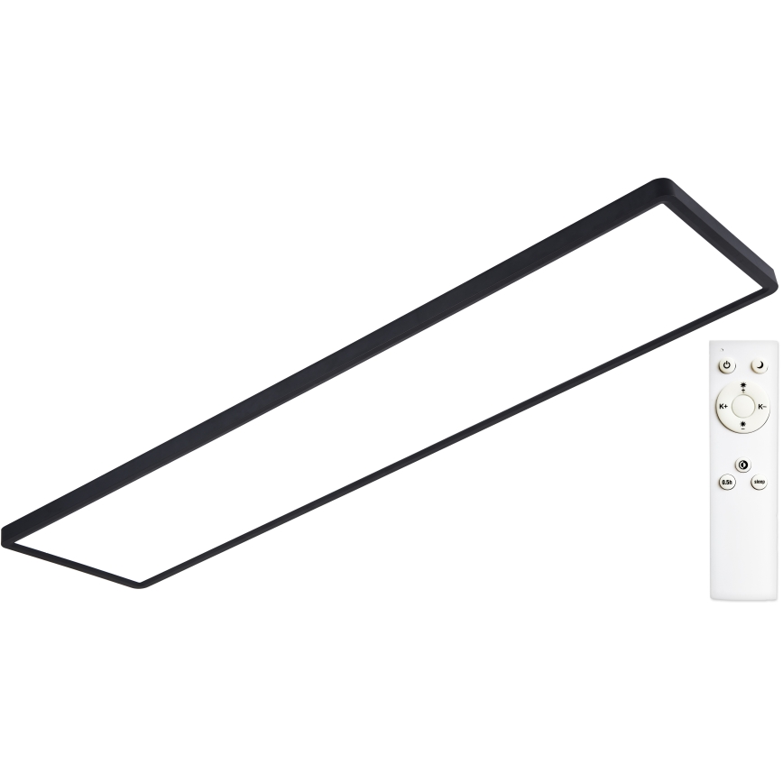 Top Light - Светодиодная припотолочная панель с регулированием яркости REVIT LED/70W/230V 3000-6500K 120x30 см черный + дистанционное управление