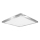 Top Light - Светодиодный потолочный светильник для ванной комнаты SILVER LED/10W/230V IP44 3000/4000/6500K 28x28 см матовый хром
