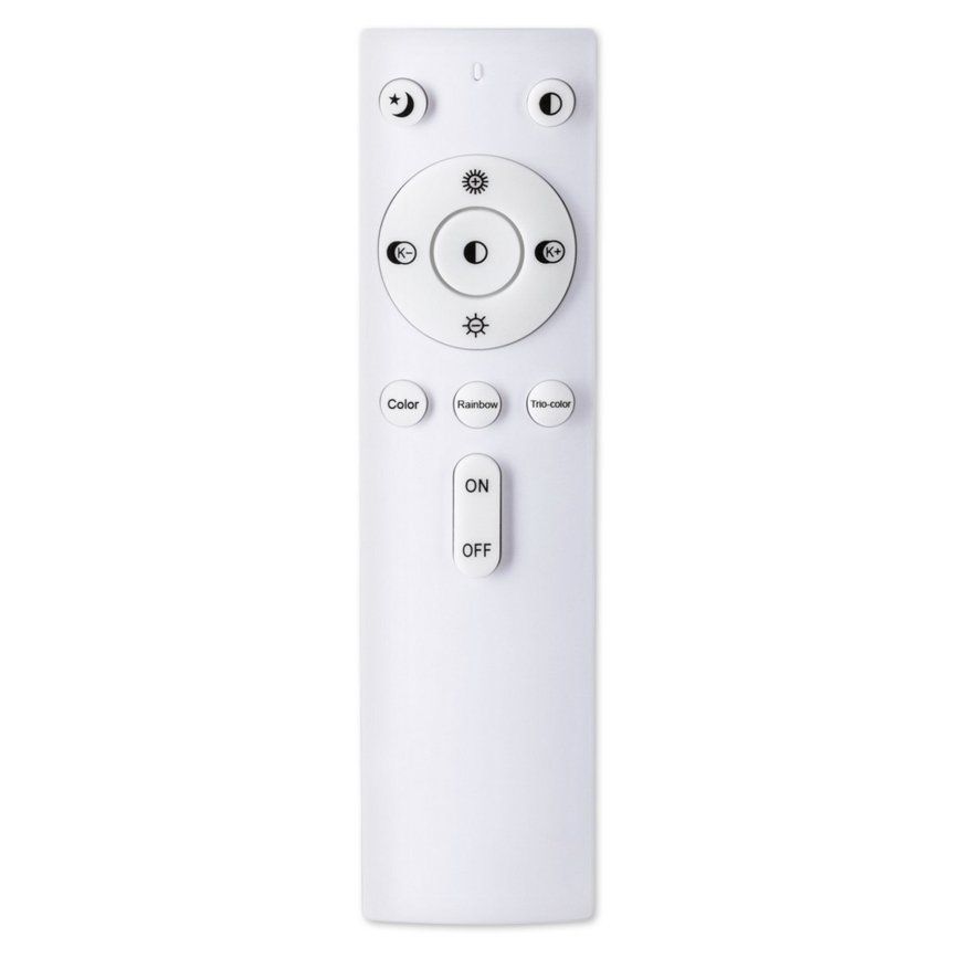 Top Light - Светодиодный потолочный RGB-светильник с регулированием яркости RAINBOW LED/24W/230V угловой + дистанционное управление