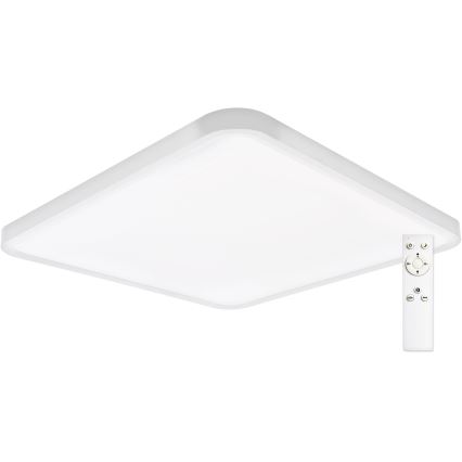 Top Light - Светодиодный потолочный светильник с регулированием яркости REVIT LED/50W/230V 3000-6500K 50x50 см белый + дистанционное управление