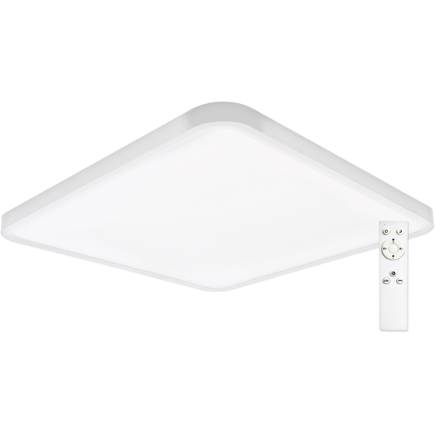 Top Light - Светодиодный потолочный светильник с регулированием яркости REVIT LED/50W/230V 3000-6500K 50x50 см белый + дистанционное управление