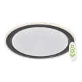 Top Light - Светодиодный потолочный светильник с регулированием яркости NORMAN LED/60W/230V диаметр 49 см черный + дистанционное управление