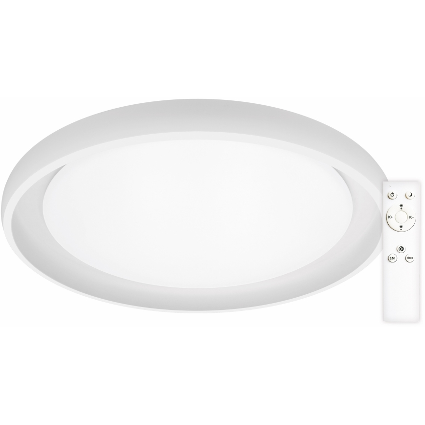 Top Light - Светодиодный потолочный светильник с регулированием яркости SALERNO LED/60W/230V 3000-6500K диаметр 60 см белый + дистанционное управление