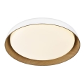 Top Light - Светодиодный потолочный светильник с регулированием яркости SATELLITE LED/36W/230V 3000-6500K диаметр 43 см белый/коричневый + дистанционное управление