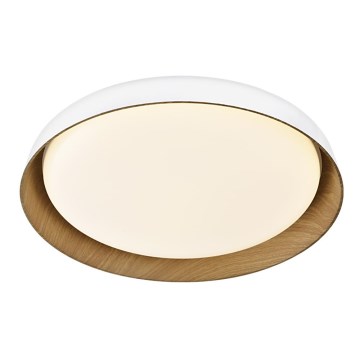 Top Light - Светодиодный потолочный светильник с регулированием яркости SATELLITE LED/36W/230V 3000-6500K диаметр 43 см белый/коричневый + дистанционное управление