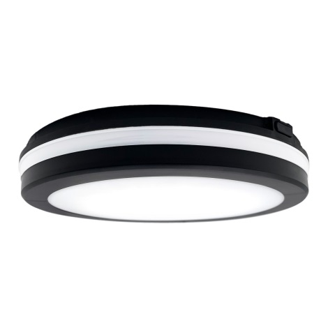Top Light - Светодиодный светильник для ванной комнаты COMET LED/15W/230V 3000/4000/6500K IP54 диаметр 20 см черный