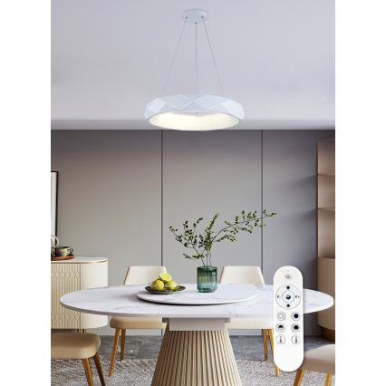 Top Light - Світлодіодна підвісна люстра з регулюванням яскравості APOLO LED/45W/230V білий + пульт дистанційного керування
