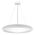 Top Light - Світлодіодна підвісна люстра з регулюванням яскравості SALERNO LED/60W/230V 3000-6500K діаметр 60 см білий + пульт дистанційного керування