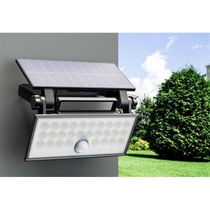 Top Light - Світлодіодний настінний прожектор на сонячній батареї з датчиком HELEON PRO LED/8W/3,7V IP65 4000K