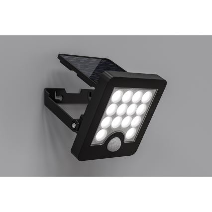 Top Light - Світлодіодний настінний прожектор на сонячній батареї з датчиком HELEON S LED/5W/3,7V IP65 4000K