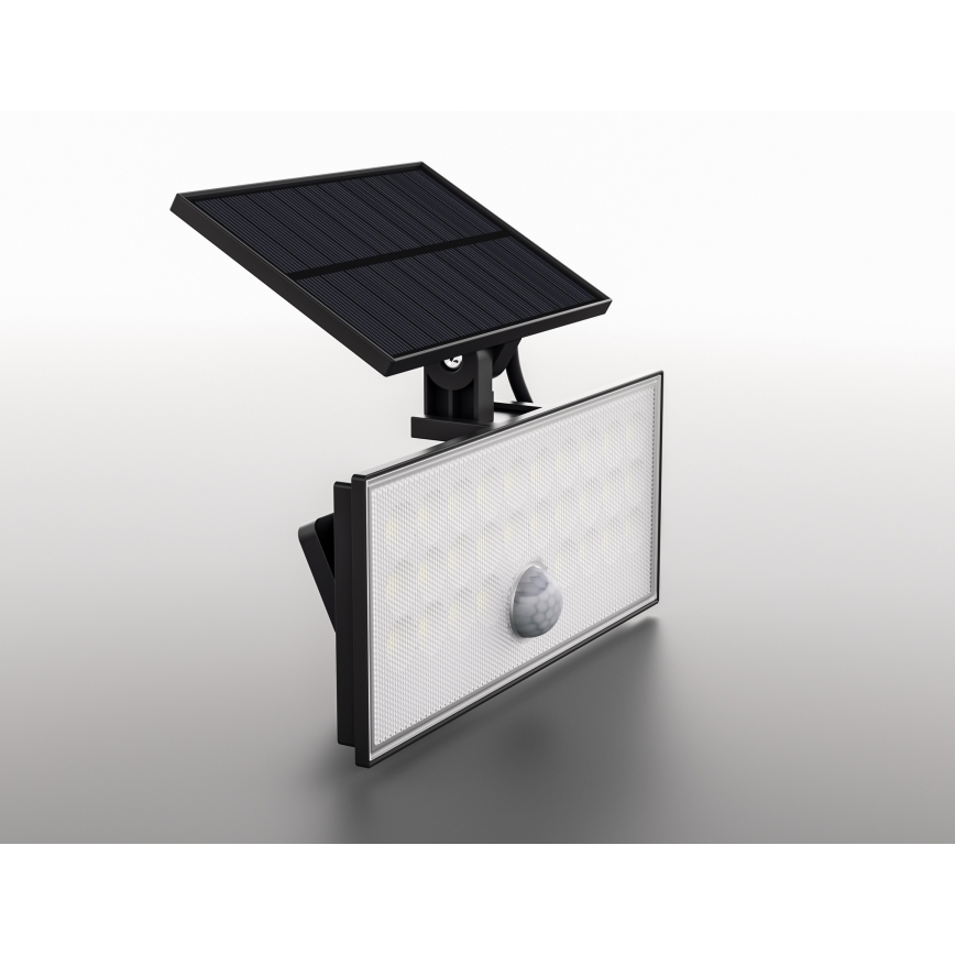 Top Light - Світлодіодний настінний прожектор на сонячній батареї з датчиком HELEON VARIO LED/8W/3,7V IP65 4000K + пульт дистанційного керування