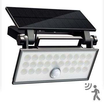 Top Light - Світлодіодний настінний прожектор на сонячній батареї з датчиком HELEON PRO LED/8W/3,7V IP65 4000K