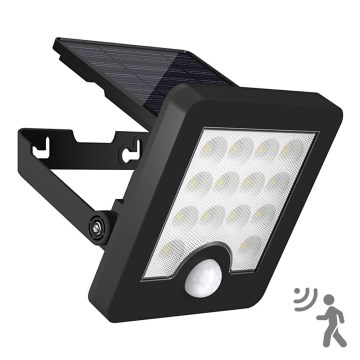 Top Light - Світлодіодний настінний прожектор на сонячній батареї з датчиком HELEON S LED/5W/3,7V IP65 4000K