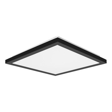 Top Light - Світлодіодний стельовий світильник для ванної кімнати ONYX LED/10W/230V IP44 3000/4000/6500K 28x28 см чорний
