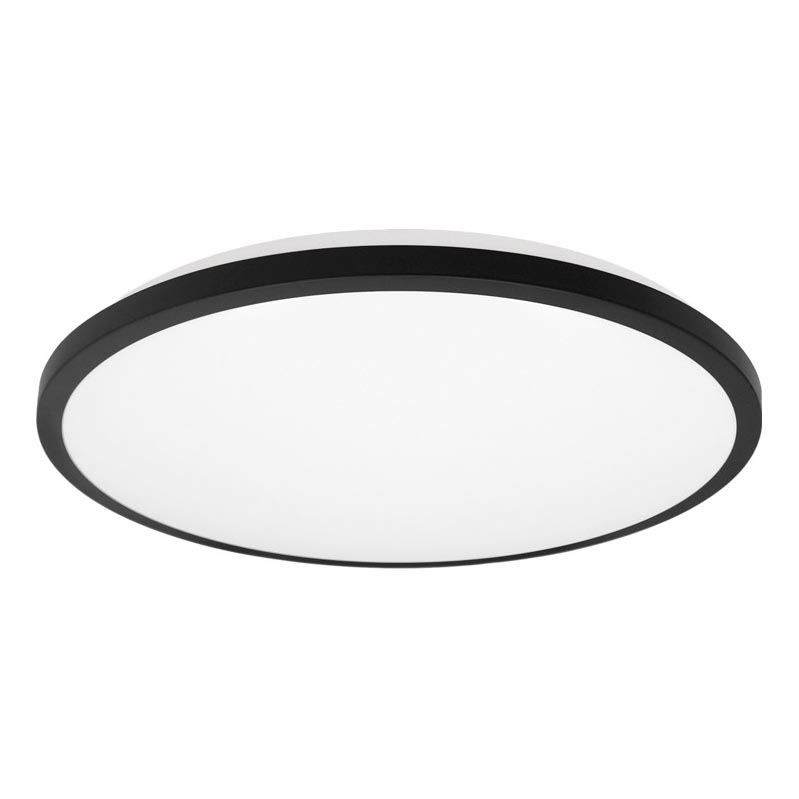 Top Light - Світлодіодний стельовий світильник для ванної кімнати ONYX LED/10W/230V IP44 3000/4000/6500K діаметр 29 см чорний