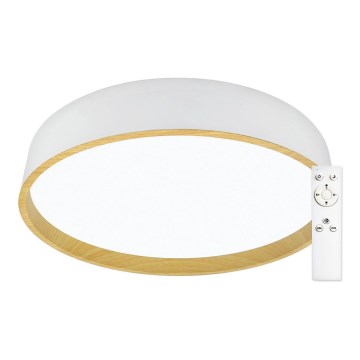 Top Light - Світлодіодний стельовий світильник з регулюванням яскравості DEKOR LED/51W/230V діаметр 40 см 3000-6500K+ пульт дистанційного керування
