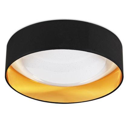 Top Light - Світлодіодний стельовий світильник з регулюванням яскравості IVONA 40C RC LED/24W/230V + пульт дистанційного керування чорний