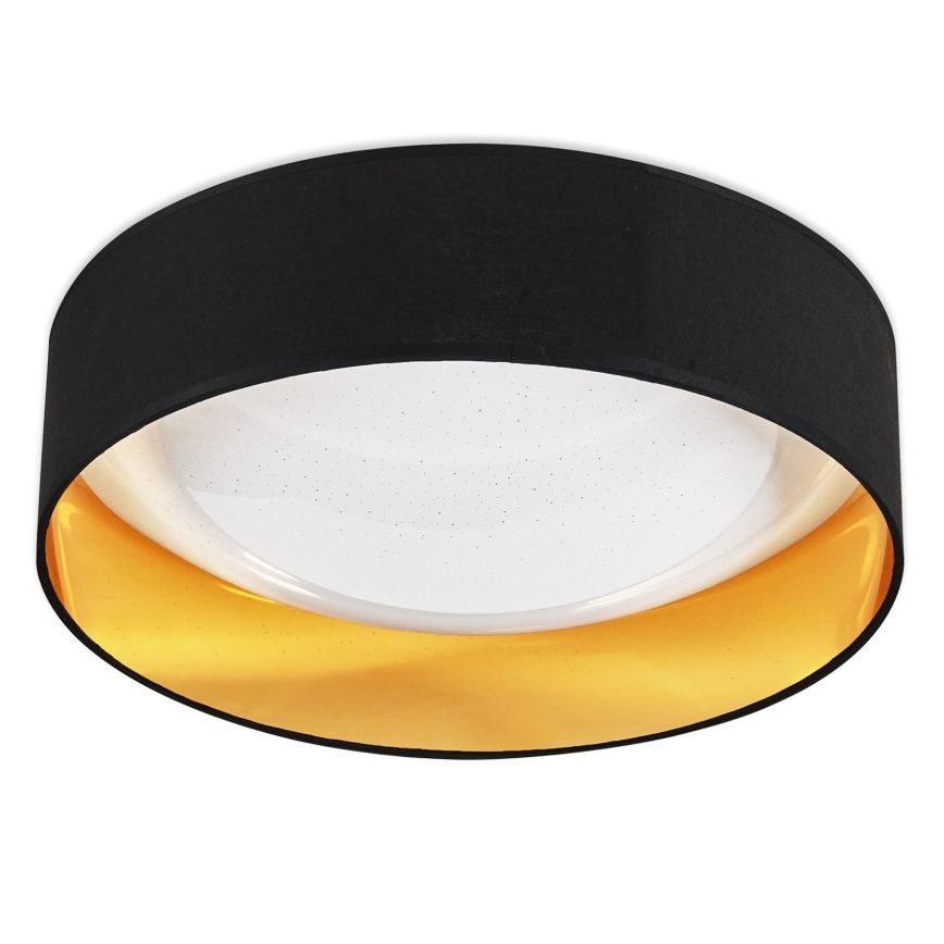Top Light - Світлодіодний стельовий світильник з регулюванням яскравості IVONA 40C RC LED/24W/230V + пульт дистанційного керування чорний