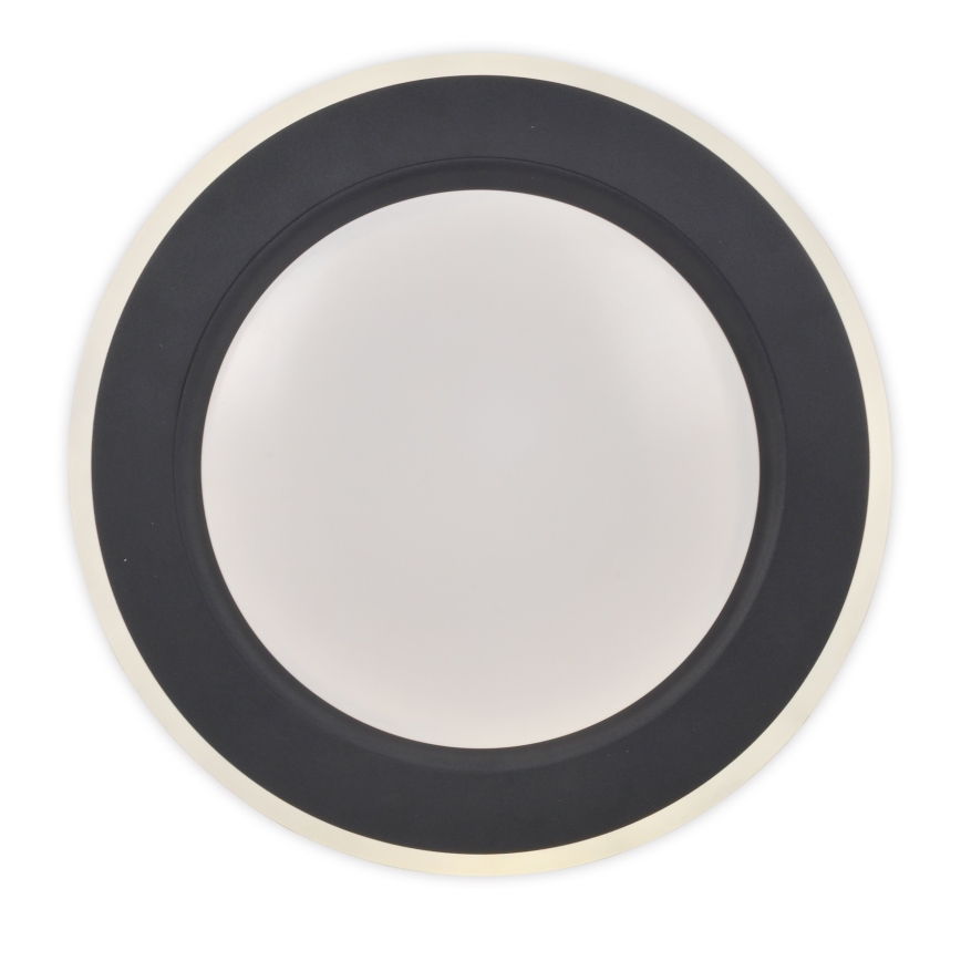 Top Light - Світлодіодний стельовий світильник з регулюванням яскравості NORMAN LED/51W/230V діаметр 39 см чорний + пульт дистанційного керування