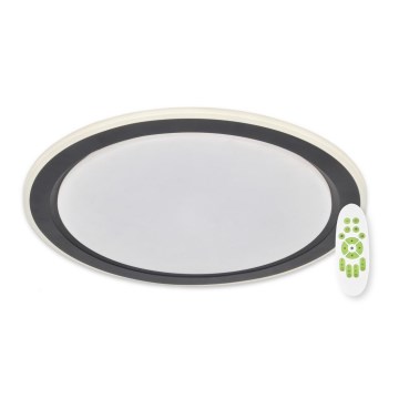 Top Light - Світлодіодний стельовий світильник з регулюванням яскравості NORMAN LED/60W/230V діаметр 49 см чорний + пульт дистанційного керування
