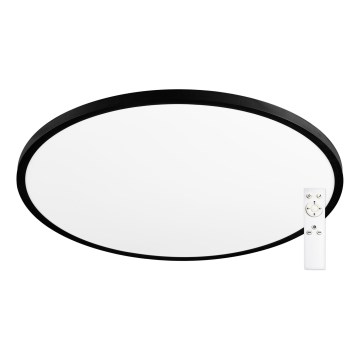 Top Light - Світлодіодний стельовий світильник з регулюванням яскравості REVIT LED/70W/230V 3000-6500K діаметр 75 см чорний + пульт дистанційного керування