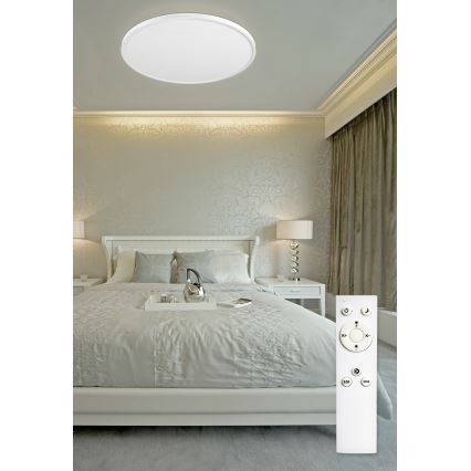 Top Light - Світлодіодний стельовий світильник з регулюванням яскравості REVIT LED/70W/230V 3000-6500K діаметр 75 см білий + пульт дистанційного керування