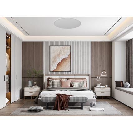 Top Light - Світлодіодний стельовий світильник з регулюванням яскравості REVIT LED/70W/230V 3000-6500K діаметр 75 см білий + пульт дистанційного керування