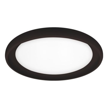 Top Light - Світлодіодний стельовий світильник з регулюванням яскравості SALERNO LED/60W/230V 3000-6500K діаметр 60 см чорний + пульт дистанційного керування