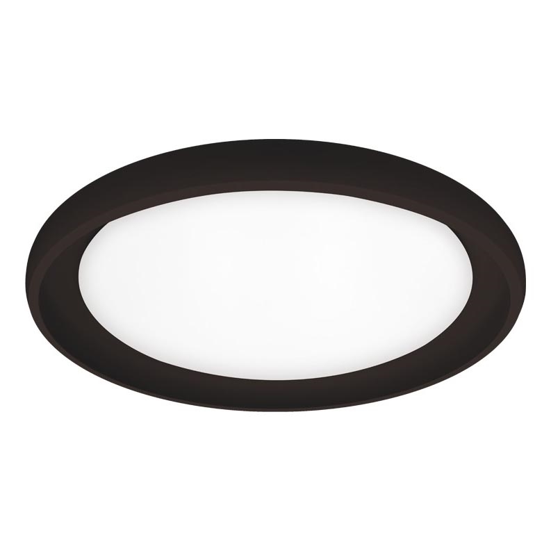 Top Light - Світлодіодний стельовий світильник з регулюванням яскравості SALERNO LED/60W/230V 3000-6500K діаметр 60 см чорний + пульт дистанційного керування