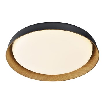 Top Light - Світлодіодний стельовий світильник з регулюванням яскравості SATELLITE LED/36W/230V 3000-6500K діаметр 43 см чорний/коричневий + пульт дистанційного керування