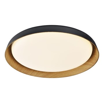 Top Light - Світлодіодний стельовий світильник з регулюванням яскравості SATELLITE LED/48W/230V 3000-6500K діаметр 53 см чорний/коричневий + пульт дистанційного керування