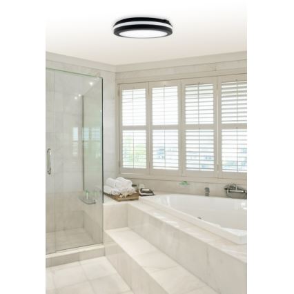 Top Light - Світлодіодний світильник для ванної кімнати COMET LED/15W/230V 3000/4000/6500K IP54 діаметр 20 см чорний