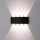 Top Light - Уличный светодиодный настенный светильник RAY LED/8W/230V IP44 4000K черный