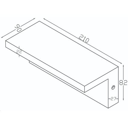 Top Light - Уличный светодиодный настенный светильник с датчиком ELON LED/10W/230V 4000K IP54