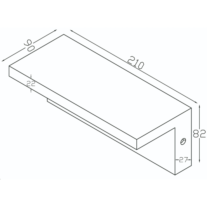 Top Light - Уличный светодиодный настенный светильник с датчиком ELON LED/10W/230V 4000K IP54