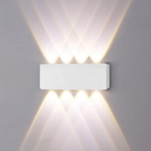 Top Light - Уличный светодиодный настенный светильник RAY B LED/8W/230V IP44 4000K белый