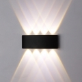 Top Light - Уличный светодиодный настенный светильник RAY LED/8W/230V IP44 4000K черный