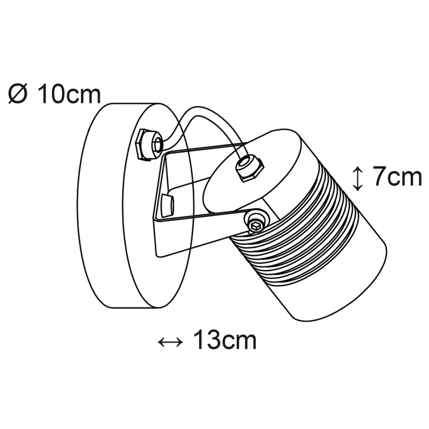 Top Light - Вуличний світлодіодний настінний світильник IBIZA LED/5W/230V IP54