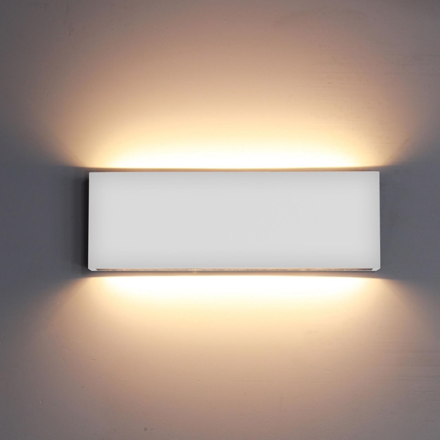 Top Light - Вуличний світлодіодний настінний світильник OBLIGO LED/12W/230V IP65 білий