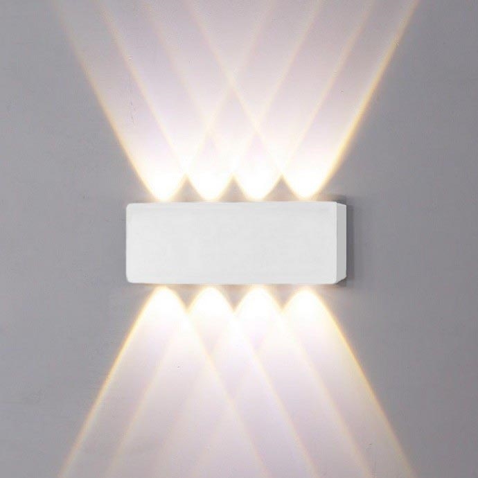 Top Light - Вуличний світлодіодний настінний світильник RAY B LED/8W/230V IP44 4000K білий