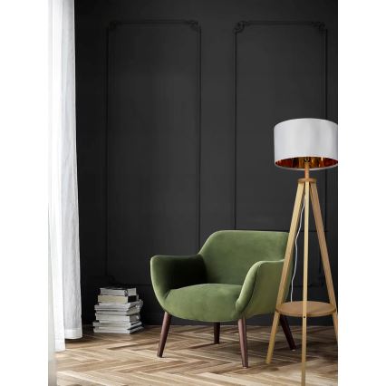 Торшер 1xE27/40 Вт/230 В белый