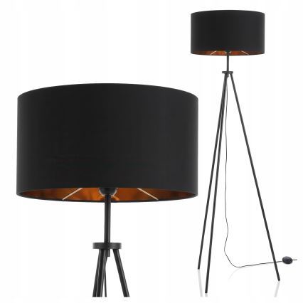 Торшер 1xE27/40W/230V чёрный