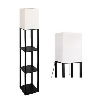 Торшер 1xE27/60W/230V черный/белый