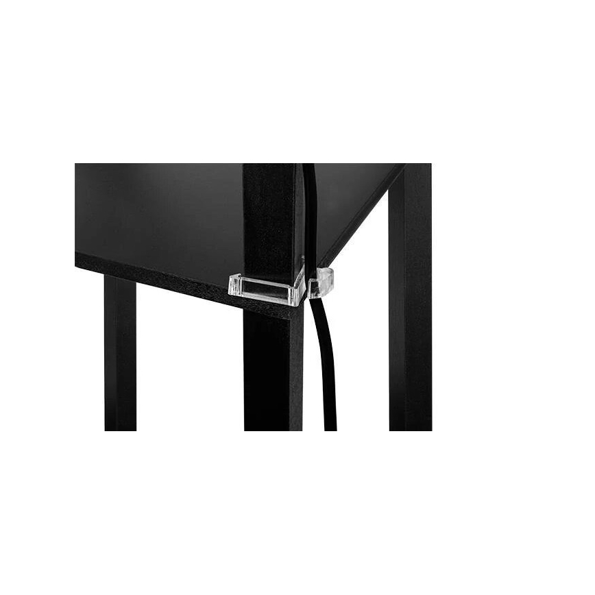 Торшер 1xE27/60W/230V черный/белый